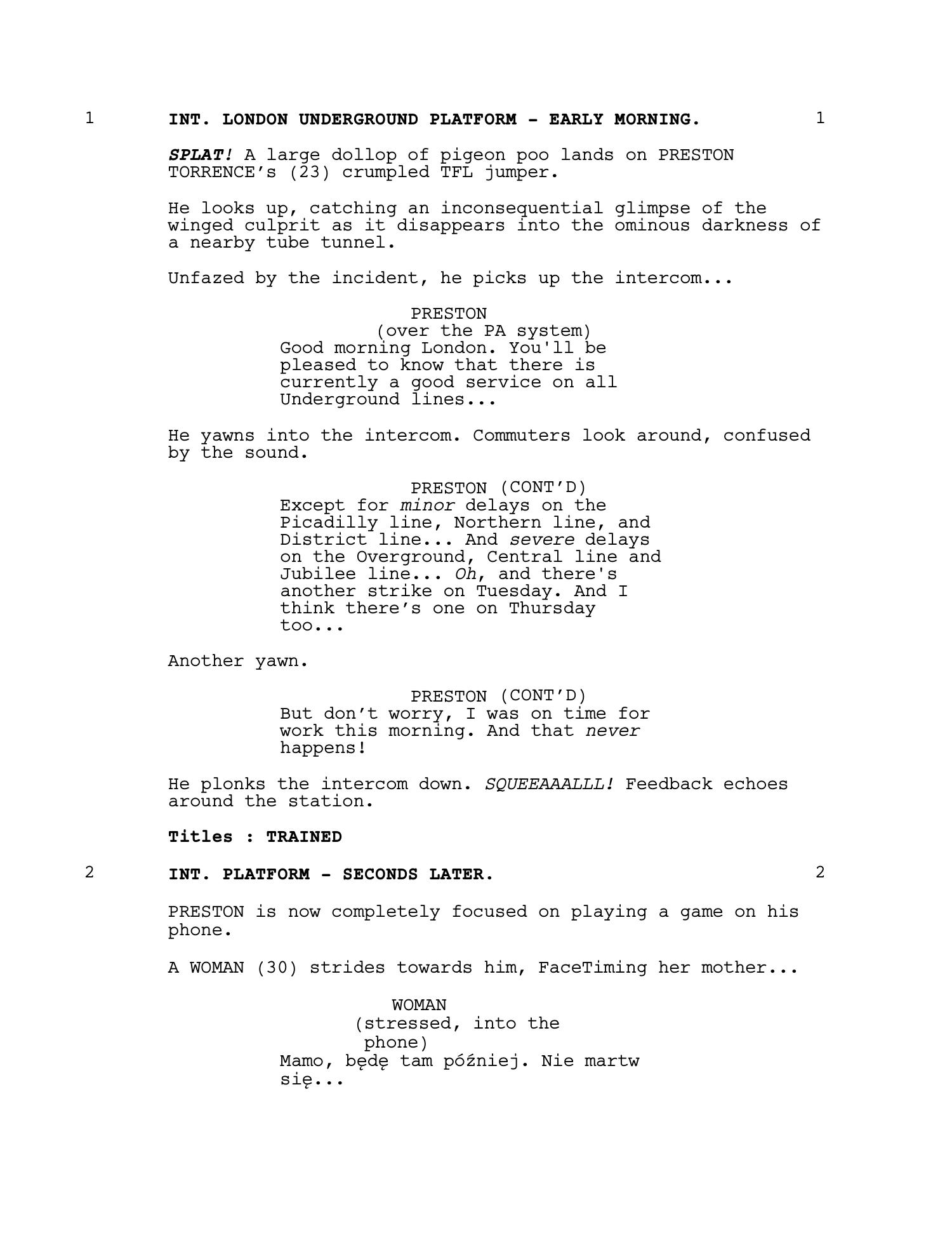 Trained — Episode 1 · 'A Fresh Start' — page 2