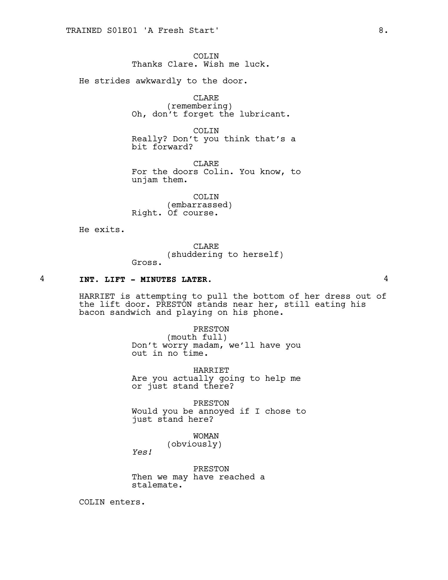 Trained — Episode 1 · 'A Fresh Start' — page 9