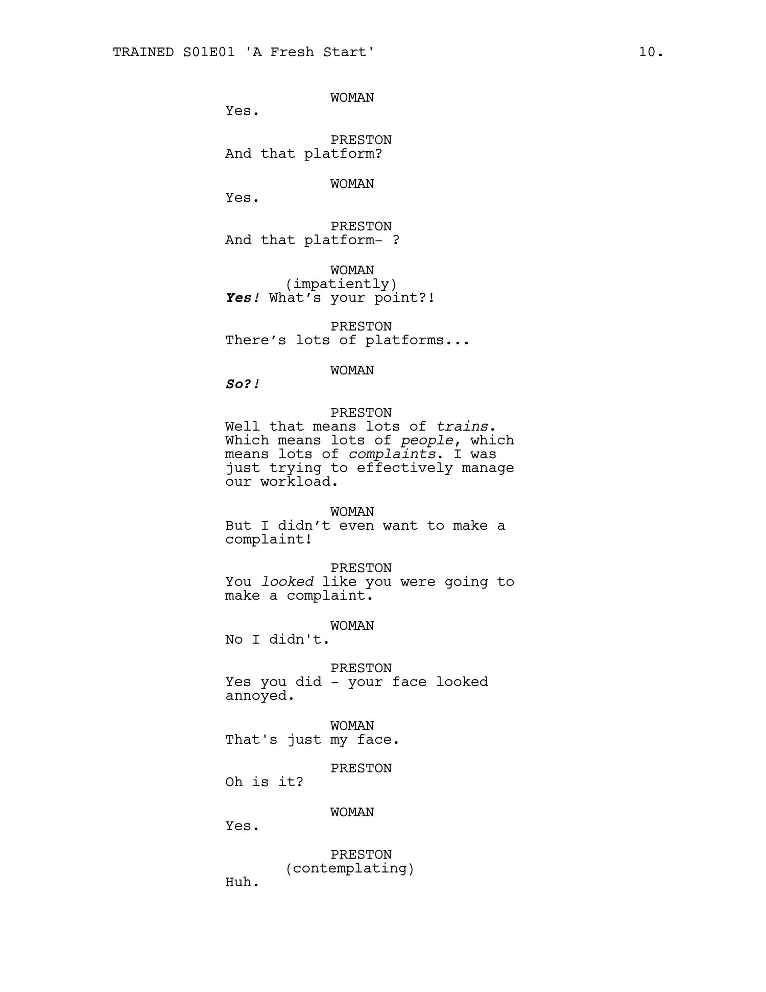 Trained — Episode 1 · 'A Fresh Start' — page 11