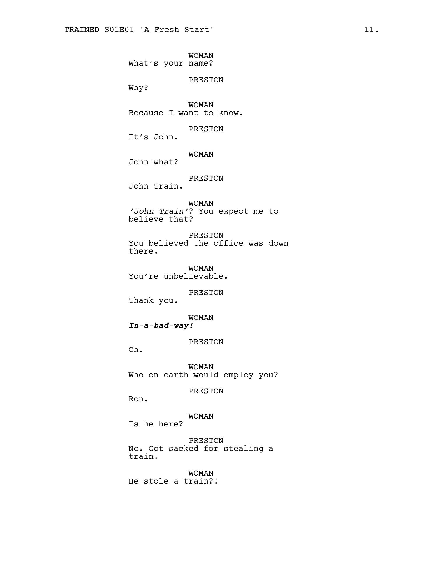 Trained — Episode 1 · 'A Fresh Start' — page 12