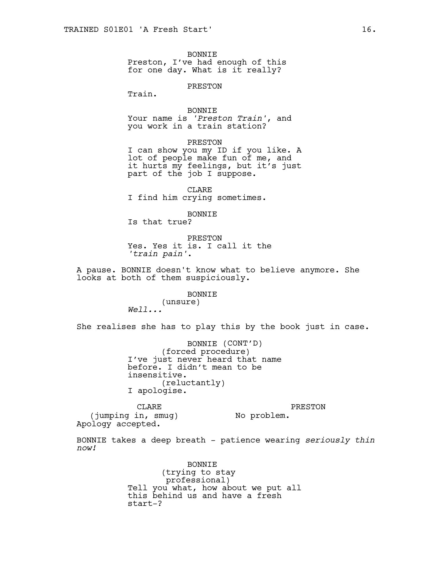 Trained — Episode 1 · 'A Fresh Start' — page 17