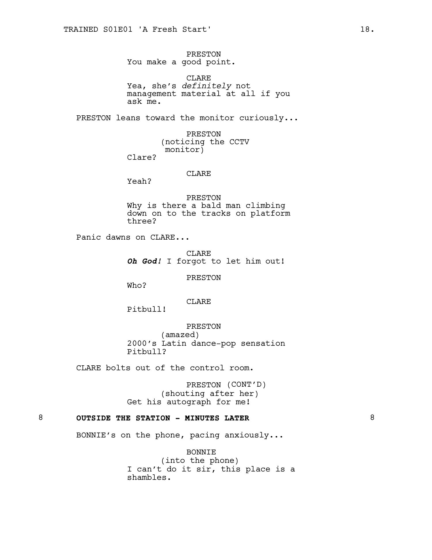 Trained — Episode 1 · 'A Fresh Start' — page 19