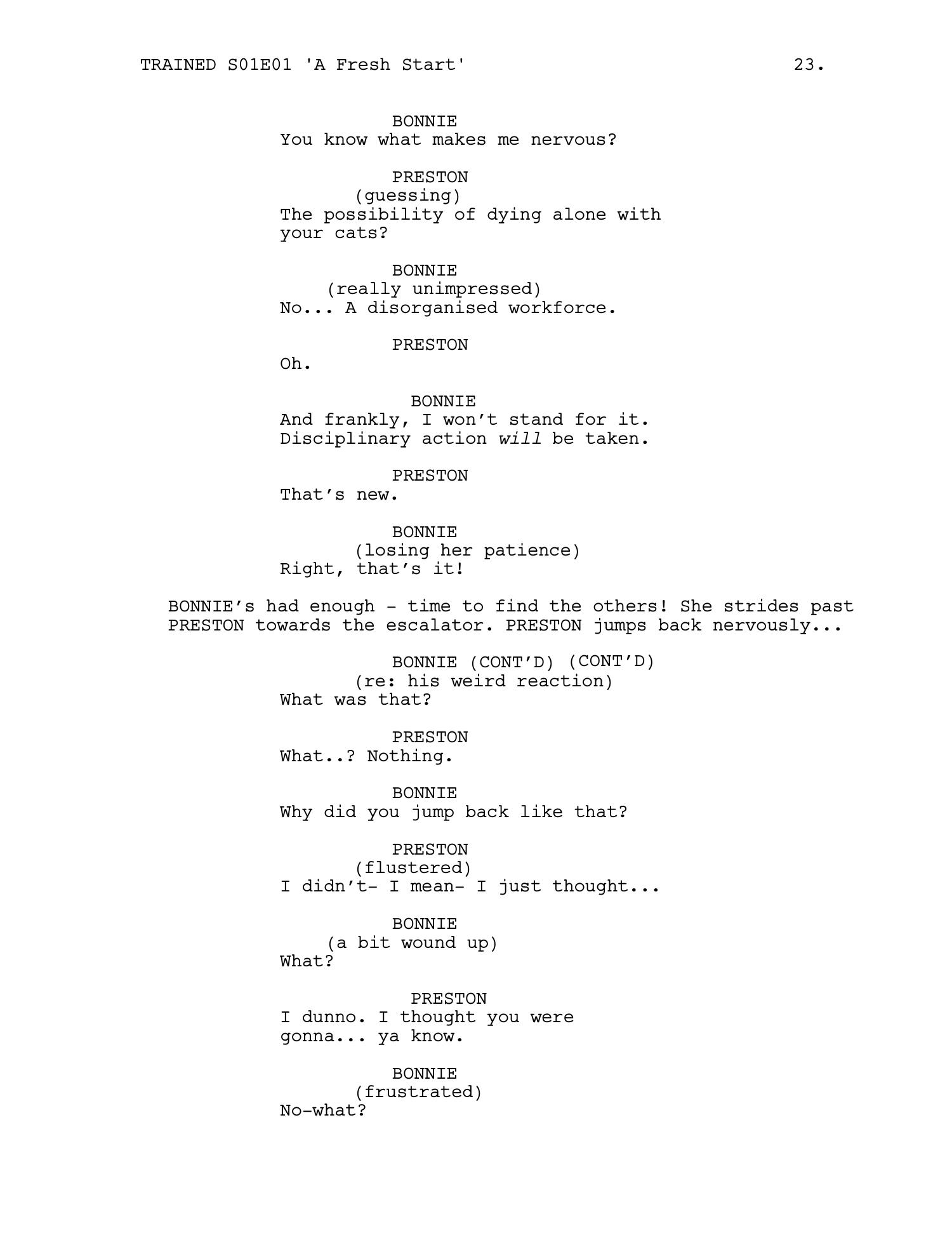 Trained — Episode 1 · 'A Fresh Start' — page 24