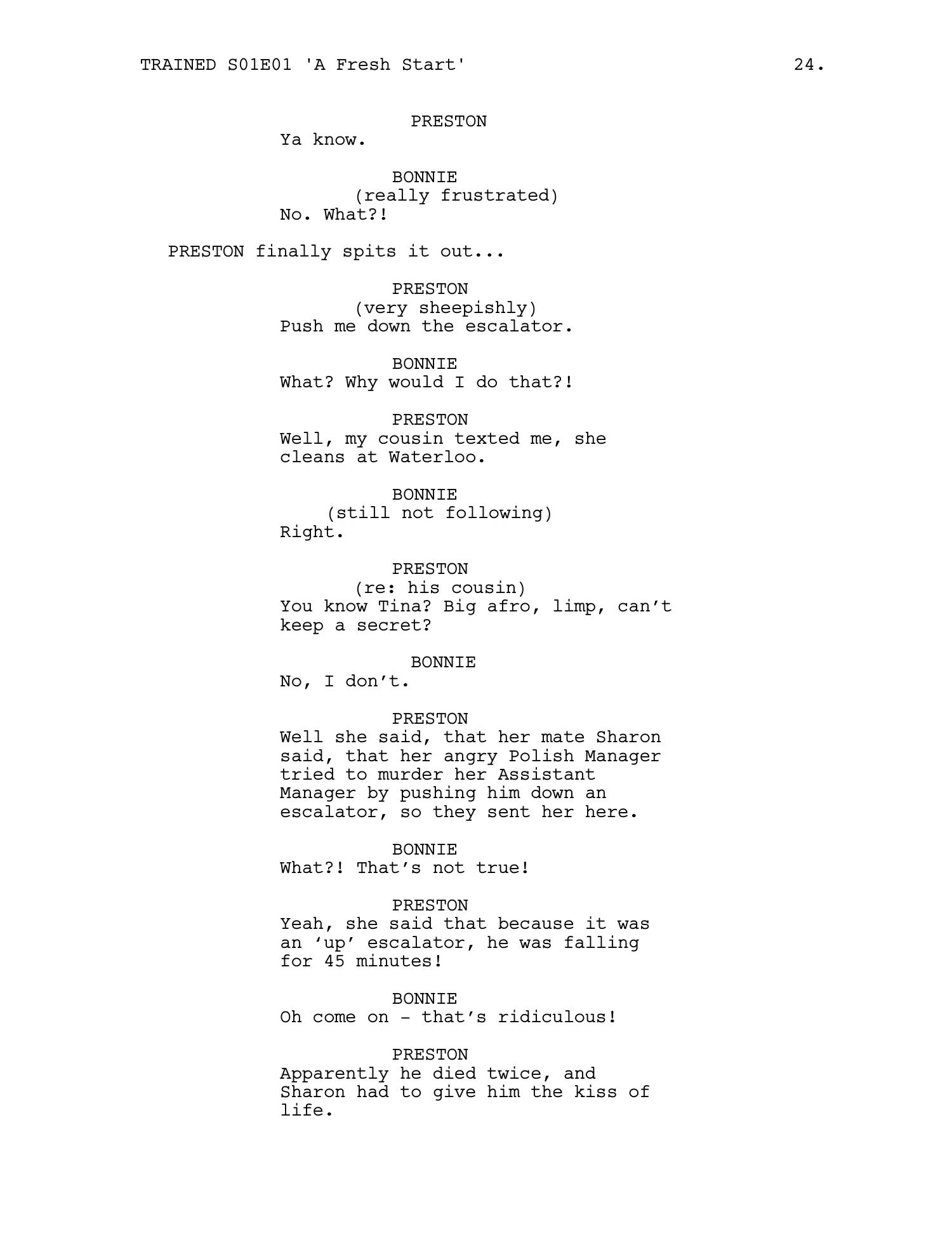 Trained — Episode 1 · 'A Fresh Start' — page 25