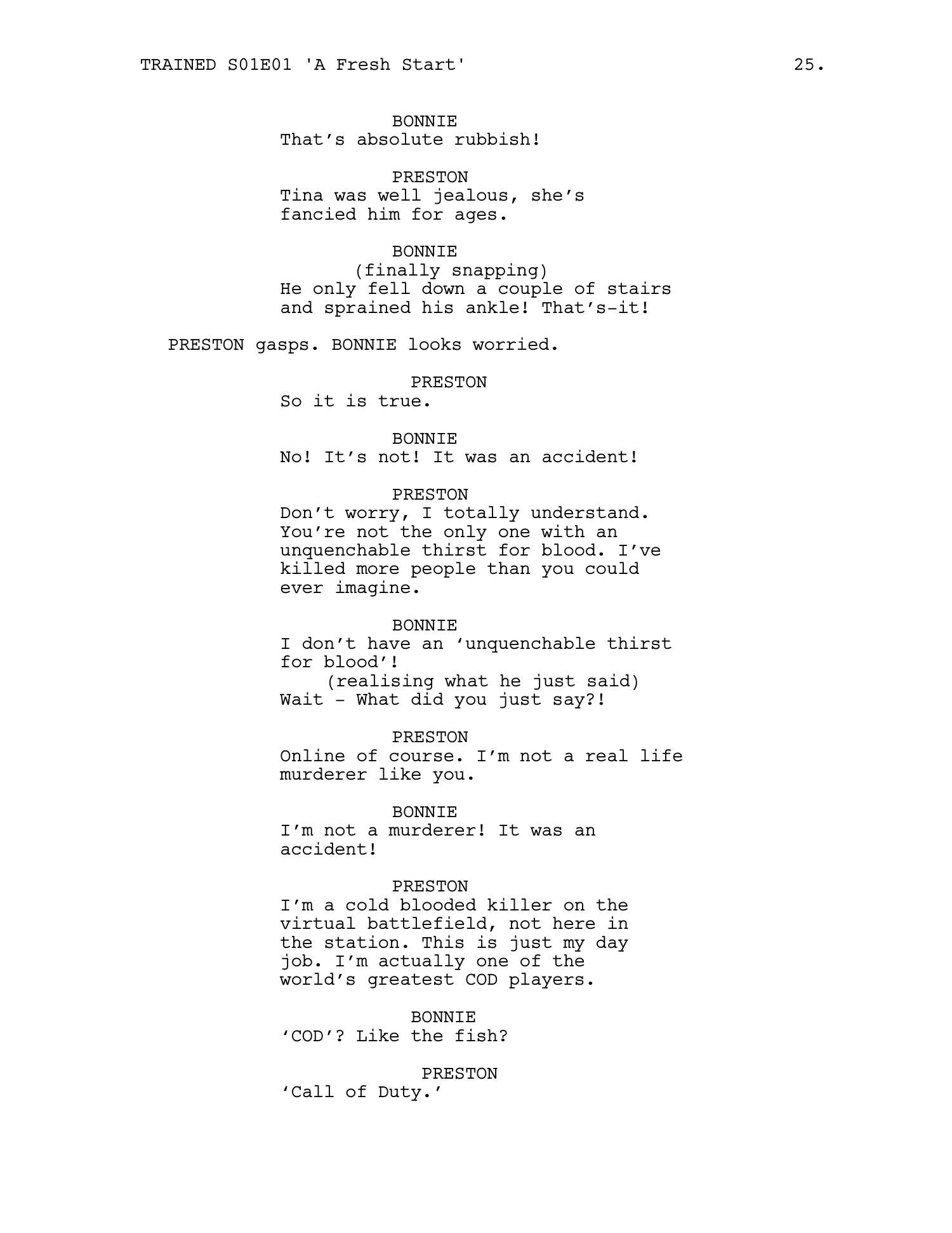 Trained — Episode 1 · 'A Fresh Start' — page 26
