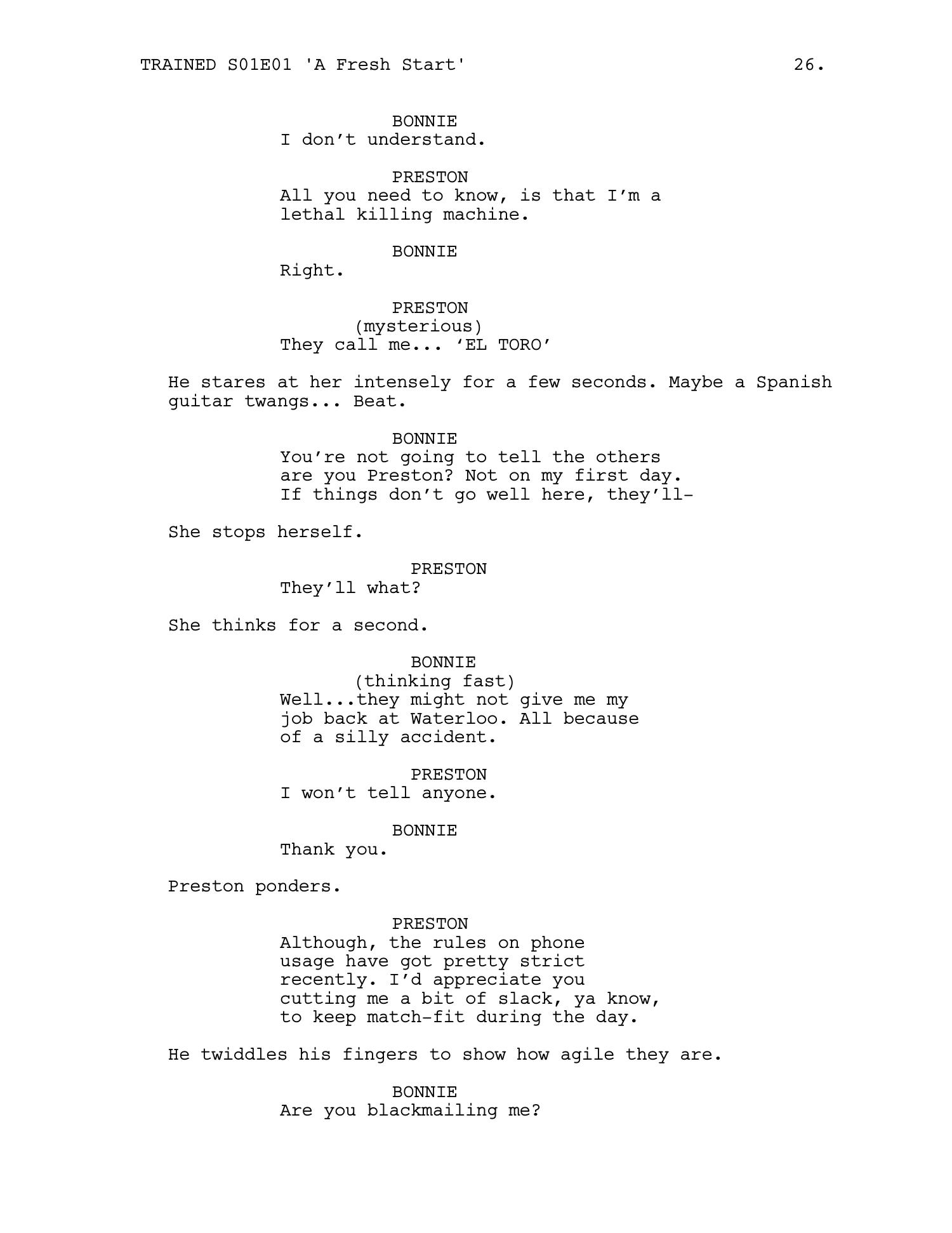 Trained — Episode 1 · 'A Fresh Start' — page 27