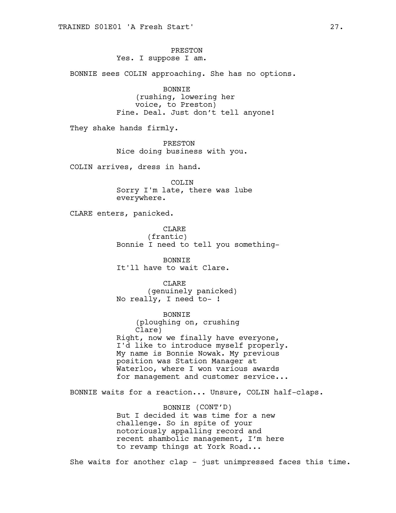 Trained — Episode 1 · 'A Fresh Start' — page 28