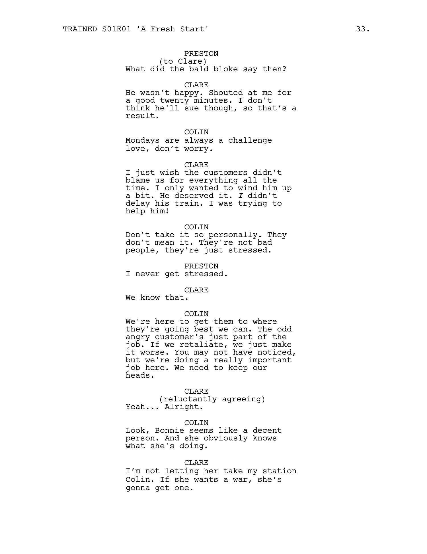 Trained — Episode 1 · 'A Fresh Start' — page 34