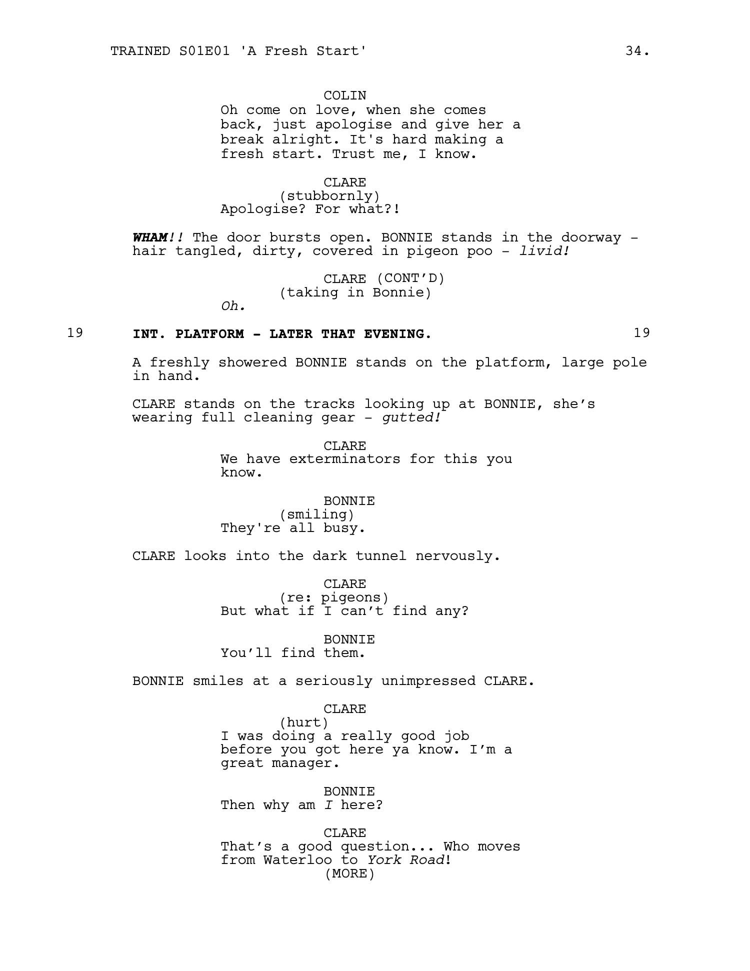 Trained — Episode 1 · 'A Fresh Start' — page 35