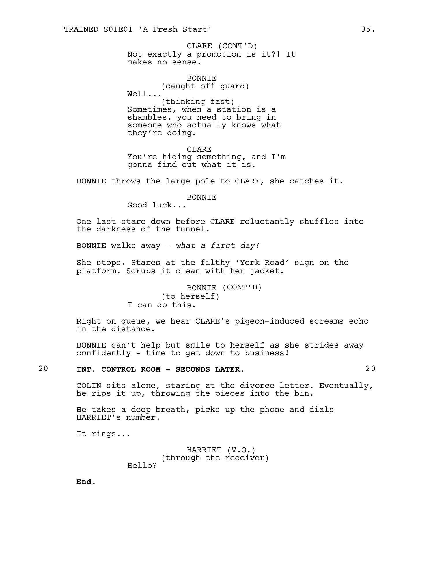 Trained — Episode 1 · 'A Fresh Start' — page 36